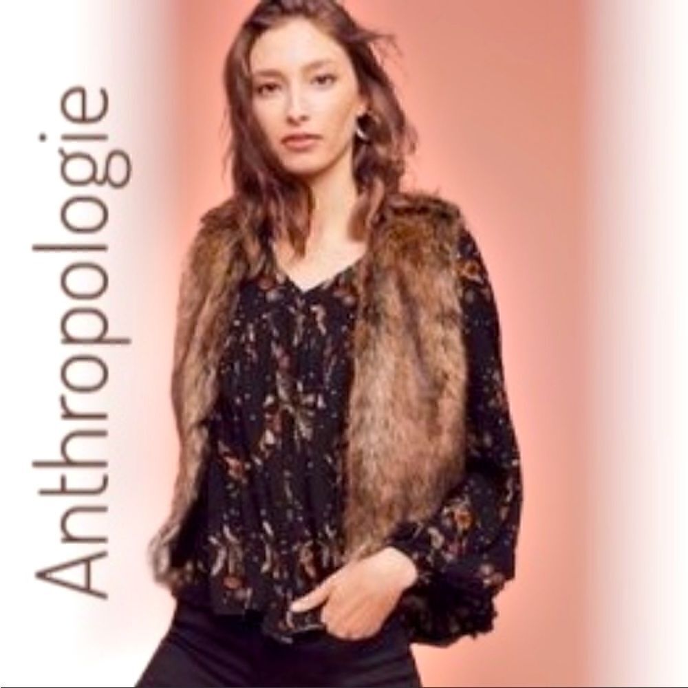 Elevenses Nauterre Faux fur vest NWT